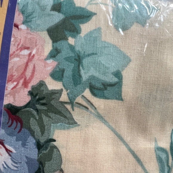 Texmade Signature Collection Queen Sheet Set Floral Yellow Green Sears NOS NEW - Picture 6 of 7